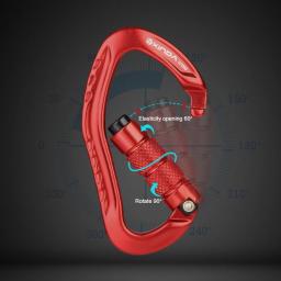 Xinda mosquetão de escalada profissional 22kn segurança pear-shape fivela de segurança caminhadas kit de sobrevivência equipamentos de proteção - Image 6