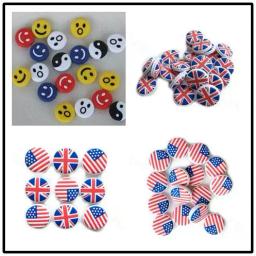National Flag Tennis Racket Damper, Amortecedor para reduzir o tênis, Vibração de raquete, Tenis Pro Staff, 5pcs - Image 2