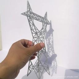 Sand Table Cable Tower Modelo Torre de alta tensão Torre de transmissão Torre barril de plástico para Ho Train Layout - Image 4