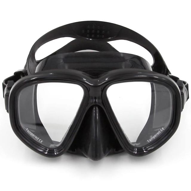 Máscara de Mergulho com Vidro Temperado e Snorkel para Esportes Aquáticos e Natação