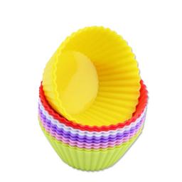 Utensílios de decoração de bolo 12 argolas, forma de silicone para artesanato, capas para cupcake, confeitaria de silicone, utensílios de decoração - Image 4