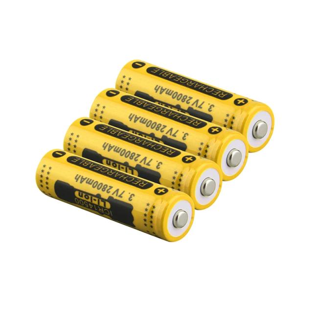 Baterias Recarregáveis Li-Ion GTF 14500 - 3.7V, 2800mAh para Alta Performance