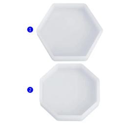 Molde de resina epóxi para decoração de artesanato, formas geométricas e hexagonal de silicone para decoração de bolos, faça você mesmo - Image 4