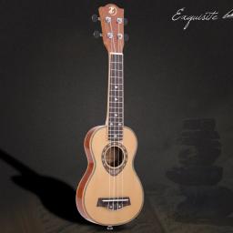 Ukelele soprano abeto 21 ", ukelele 42mm, design slim superfície de alto brilho, placa dedo em mogno, corda delicada ajuste cavidade - Image 4