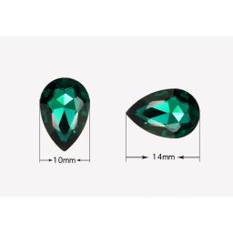10/20/50 pçs 6*8/7*10/10*14mm forma de gota de água cristal vidro costurar em strass diy roupas jóias fazendo acessórios por atacado - Image 2
