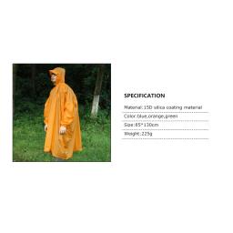 Impermeável, Impermeável, Resistente à Água, Poncho, Capa de Chuva, Exterior, Mochila, Acampamento, Caminhada, Viagem - Image 2