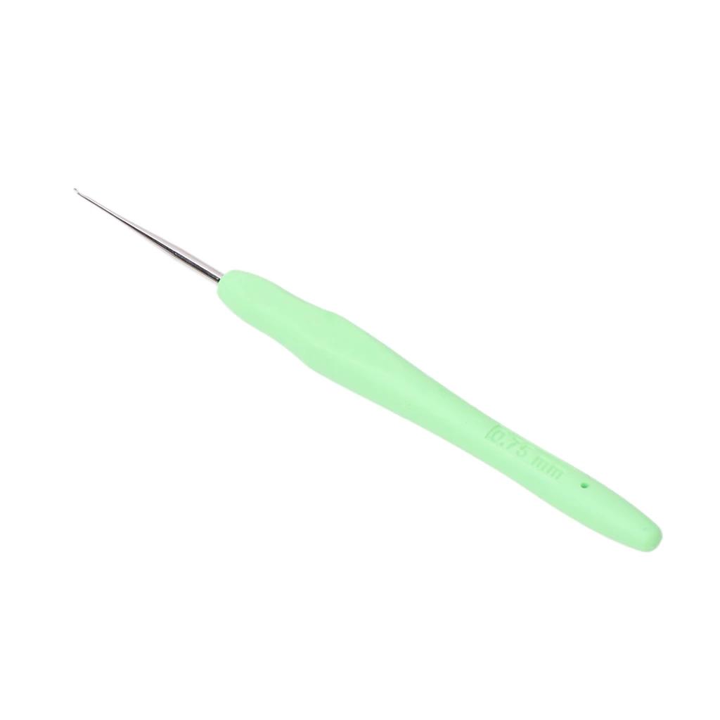 Agulhas de crochê de metal, ferramenta com empunhaduras ergonômicas 0.5-2.75mm, 1 peça - Image 1