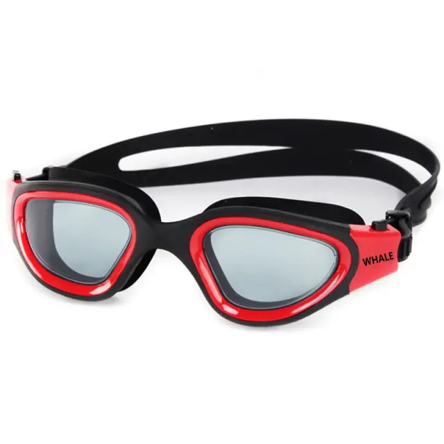 Óculos de Natação Ajustáveis em Silicone com Lente Transparente, Antinevoeiro e Proteção UV para Adultos na Piscina