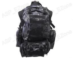Mochila tática camuflada 60l, bolsa tira com tipo camuflagem preta para escalada - Image 4