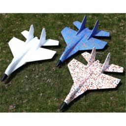 Diy mão jogar voando planador aviões de combate avião espuma modelo festa saco enchimentos avião planador para crianças crianças brinquedos - Image 1