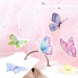Adesivo decorativo infantil de borboleta, 46 cores, faça você mesmo, diário, álbum de fotos, decoração, escritório, escola, escritório - Image 5