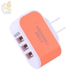 Ue eua plug 3usb parede carregadores 5v 3.1a adaptador led viagem conveniente adaptador de energia com triplo portas usb para iphone móvel 500 ps - Image 5