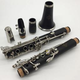Clarinete de ébano, clarinete de madeira negra e11 profissional a clarinete baquelite 17 chaves instrumentos musicais, palhetas com frete grátis - Image 2