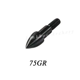 Pontas para flechas de carbono, pontas de campo para flecha cabeça 75 grãos ou 100 grãos para id 6.2mm od 7.6mm arco arco arco arco arquearia acessórios de caça - Image 2