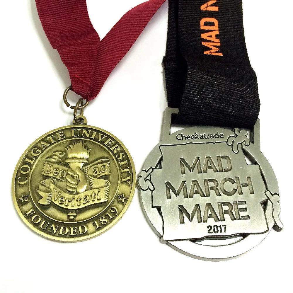 Medalha de eventos esportivos personalizados com medalha de faixa-50.8mm de diâmetro - Image 1