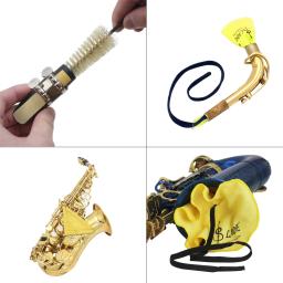 Kit de cuidados de limpeza de saxofone, conjunto de 3 peças de pano de limpeza + escova bocal, ferramenta de manutenção de instrumento de sopro - Image 5