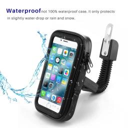 Untoom suporte de telefone para motocicleta, à prova d'água, suporte de montagem de celular para scooter, espelho retrovisor, para iphone, xiaomi - Image 4