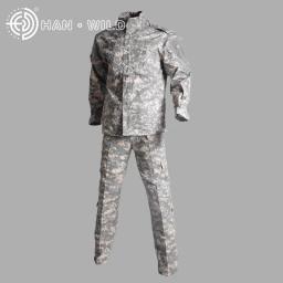 Outdoor Ghillie Terno Uniforme, Jaqueta e Calças, Combate Camuflagem, Digital Woodland Caça Roupas, Airsoft Paintball - Image 4