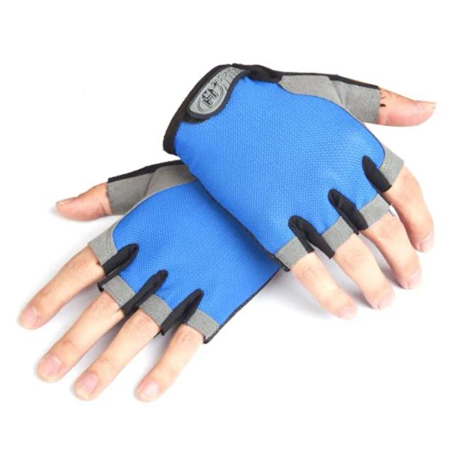Luvas de Malha Respirável para Ciclismo - Alta Elasticidade, Antiderrapante e Resistentes ao Desgaste para Verão