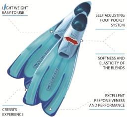 Bamsi-natação Flipper Baratas para Adultos, Baratas Bola, Snorkeling Baratas - Image 6