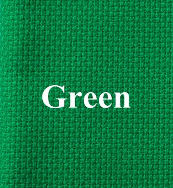 Linho Ponto Cruz Tecido, DIY Handmade Bordados, Bordados Artesanato, Verde Profundo, Prata, Cinza, Aida 14ct Pano, 25x25cm - Image 1