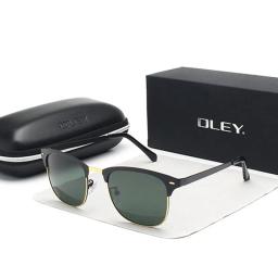 Oley-óculos de sol circular polarizados, óculos de sol com lentes polarizadas clássicas, para atividades ao ar livre, óculos anti-uv, para mulheres - Image 2