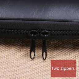 Alta qualidade bolsa de flauta portátil 1 2 seções, zíper duplo, capa pu, flauta espessa à prova de choque, acessório gig para flauta de chave cdig - Image 3