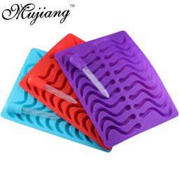 Mujiang-Silicone Bear Mold para Gummy Chocolate, Sugar Candy, Jelly Moldes, Snake Worms, Bandeja Ice Tube, Ferramentas de Decoração Do Bolo, 50 Cavidade - Image 5