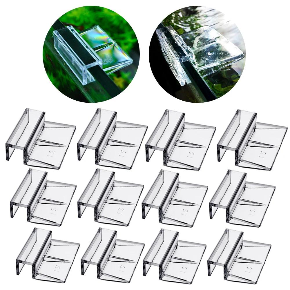 Clear Color Acrílico Aquário Tampa Clipes, Braçadeiras Tampa De Vidro Suporte Titulares, Fish Tank Suprimentos, 4Pcs - Image 1