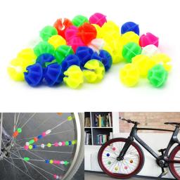 Contas redondas para raios de bicicleta, 36 peças, contas de plástico, multi-cor, aro de roda de bicicleta, crianças, decoração de bicicleta - Image 2