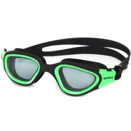 Óculos de natação de silicone ajustáveis para homens e mulheres, lente transparente, anti-nevoeiro, proteção UV, impermeável, adulto, piscina - Image 1