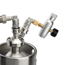 Kit dispensador de cerveja em aço inoxidável, Mini CO2 regulador, Barril com sistema ajustável Tap Set, Homebrew Bar Tools, 3.6L128oz - Image 6