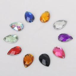 Strass de cristal costura em forma de gota, strass reta em forma de gota 8*13mm para roupas e decoração de artesanato - Image 3