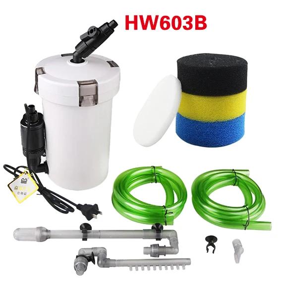Filtro Externo Ultra-Silencioso SUNSUN para Aquários, 6W, 110V-220V, Modelos HW-602, HW-603, HW-602B e HW-603B