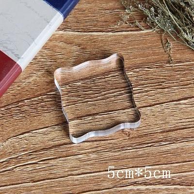 Bloco de carimbo acrílico claro transparente tijolo lidar com scrapbooking material cartão fazendo diário deco acessórios diy artesanato - Image 1