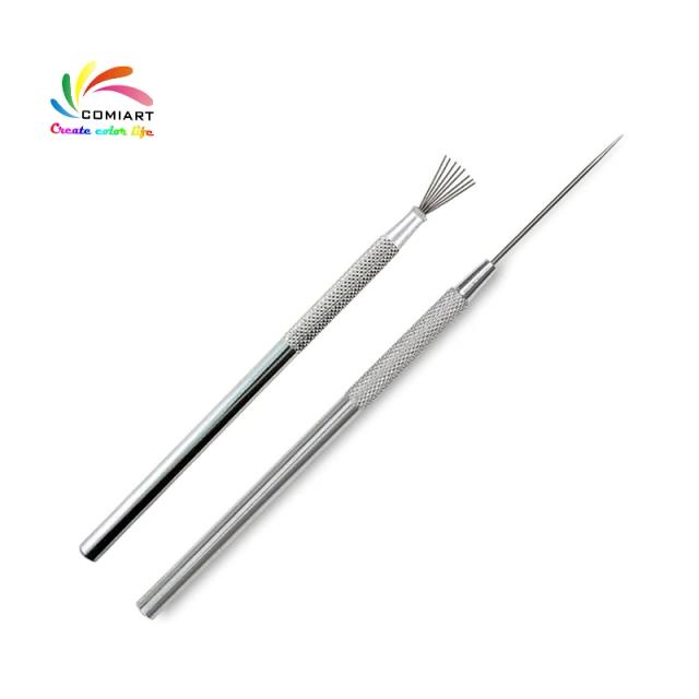 Kit de Ferramentas para Cerâmica: Texturizador de Fio com 7 Pinos para Modelagem Criativa