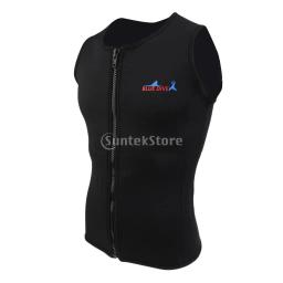 Roupa de mergulho de neoprene para homens e mulheres, jaqueta úmida preta com zíper frontal, para mergulho, surf, pesca submarina - Image 1