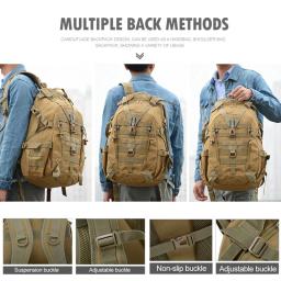 Mochila de acampamento saco de viagem dos homens tático molle escalada caminhadas ao ar livre reflexivo ombro pesca portátil saco - Image 5
