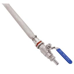 Homebrew Chaleira sem solda e barril Converter Kit, 12 "Tela Bazooka, Cerveja Mash Tun, Kit de válvula de esfera de 2 peças, 304 SSS - Image 3