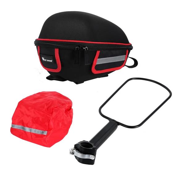 Saco Traseiro Impermeável e Reflexivo para Bicicleta WEST BIKING - Capa de Chuva para Ciclismo de Mountain Bike e Estendido para Selim