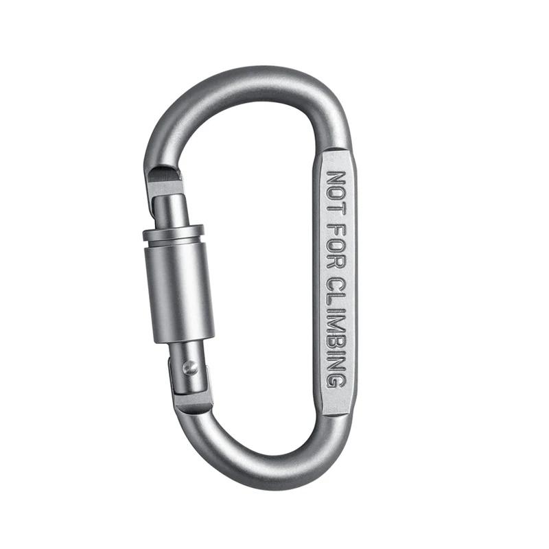 Alta qualidade de alumínio mosquetão d-ring chaveiro kit de viagem equipamentos de acampamento montanhismo gancho acessórios de escalada - Image 1
