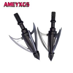 Broadhead de flechas com 3 pontas de lâmina, acessórios de tiro com arco e flecha de caça, peças - Image 1