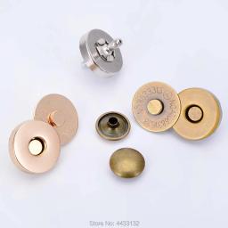 10 conjuntos de botões de pressão magnéticos fortes com rebite dupla face para bolsas, acessórios diy, fivela de carteira, botão de roupas 14mm 18mmquatro cores - Image 3