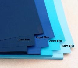 Papel grosso para Scrapbook Craft Cardmaking, papelão azul fosco, tamanho A4, 230GSM, 20 folhas - Image 1