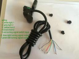 Frontlight interruptor com luz giratória e buzina., botão de liga/desliga para bicicleta elétrica, scooter, peça de reparo diy, bicicleta dobrável, mtb, triciclo, atv. - Image 5