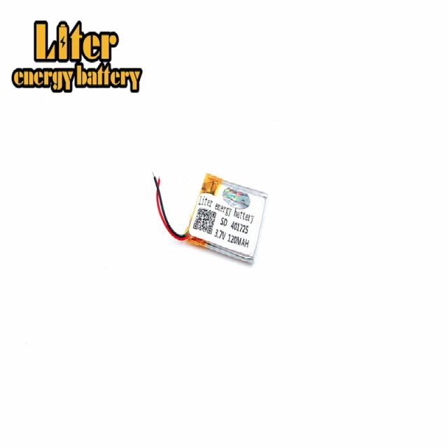 Bateria de Lítio Polímero 3.7V 401725 041725 401525mAh para GPS, MP3/MP4 e Gravadores