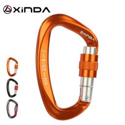 Xinda-D-Shape Mosquetão para Escalada Segurança, Fivela de Segurança, Master Lock, Rock ao ar livre, Equipamento Portão, 25kN - Image 1
