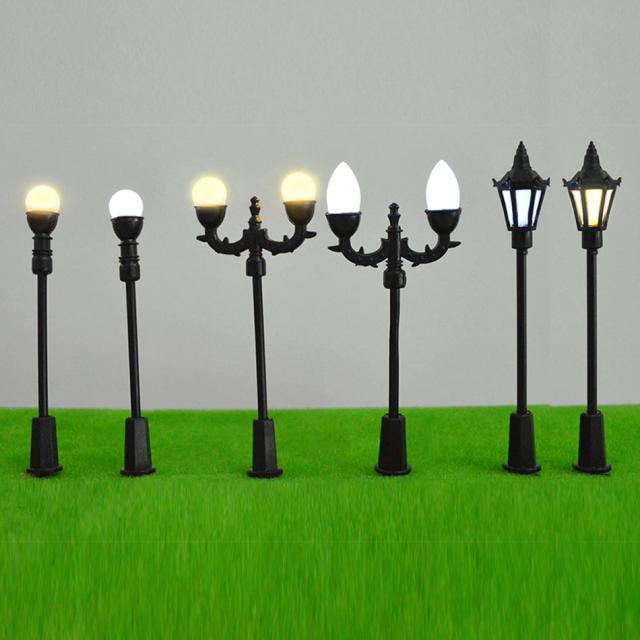 Lâmpada de Trem Miniatura LED 3V para Kits de Construção de Paisagens Ferroviárias