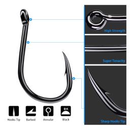 Gancho de pesca em aço de alto carbono, anzóis de pesca com impressão, super trava, anzóis de pesca, 200 peças - Image 3