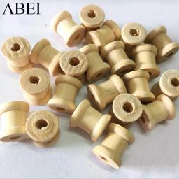 Mini Carretel De Madeira Para Fio, Ferramentas De Costura, Fio De Rosca, Mini, Pequeno, Bobina, DIY, Acessórios De Costura, 10 PCs, 20 PCs, 50PCs, 14*13mm - Image 3
